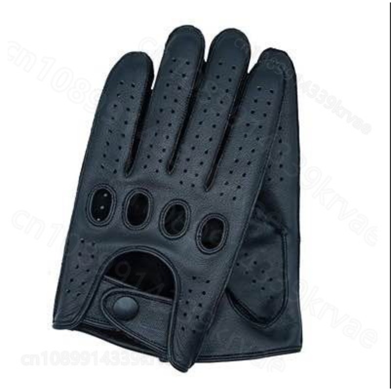 Leather Driving Glove - Guantes de conducción transpirables para hombre,